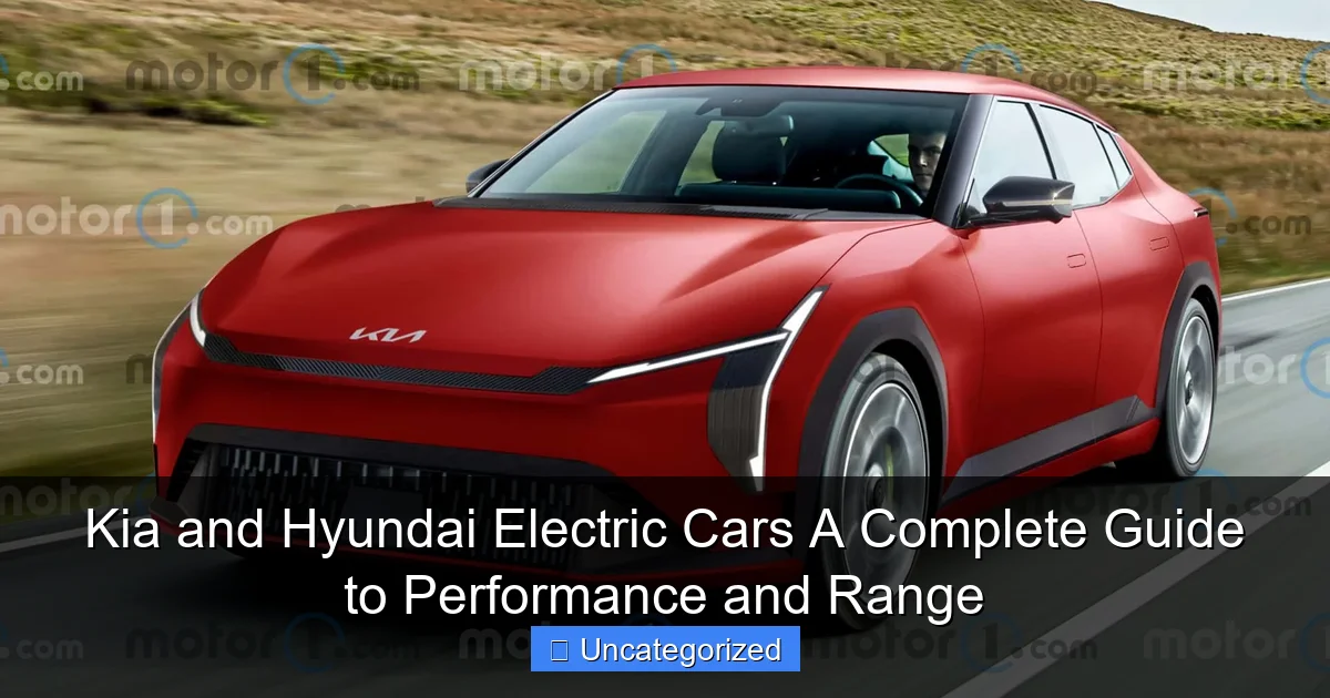Kia and Hyundai Electric Cars A Complete Guide to Performance and Range