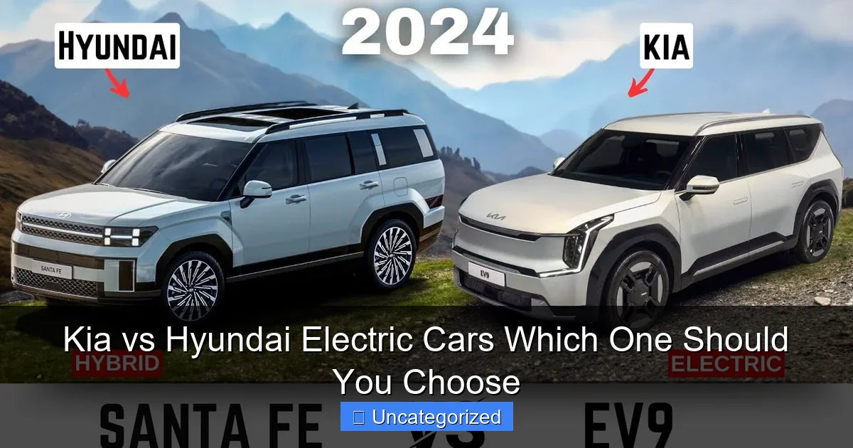 Kia vs Hyundai Electric Cars Which One Should You Choose