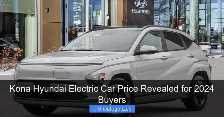 Kona Hyundai Electric Car Price Revealed for 2024 Buyers
