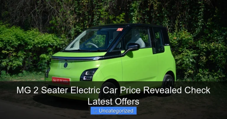 MG 2 Seater Electric Car Price Revealed Check Latest Offers