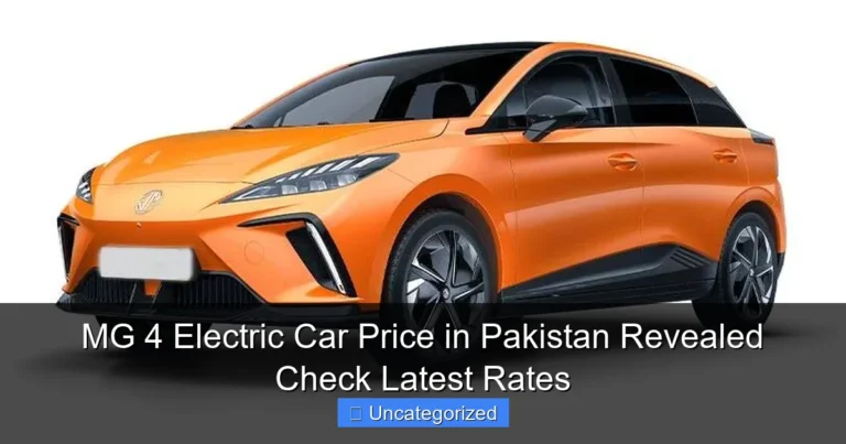 MG 4 Electric Car Price in Pakistan Revealed Check Latest Rates