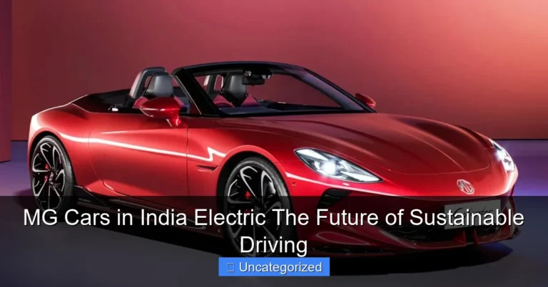 MG Cars in India Electric The Future of Sustainable Driving