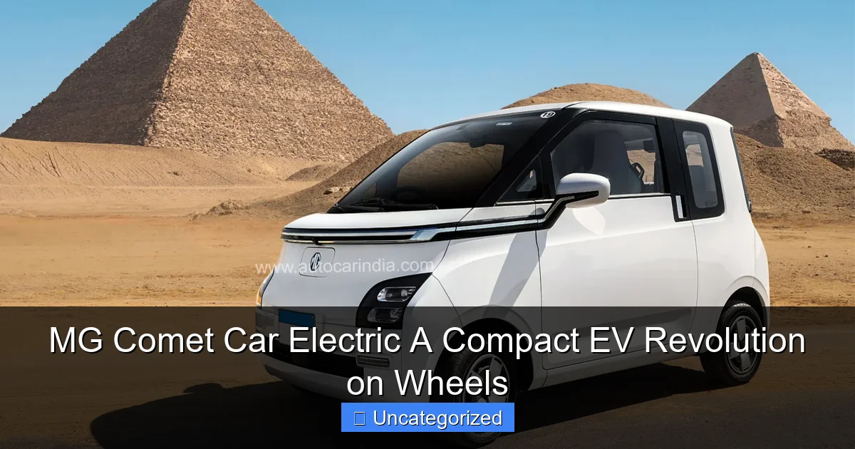 MG Comet Car Electric A Compact EV Revolution on Wheels
