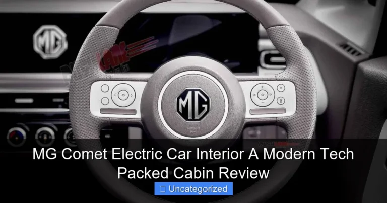 MG Comet Electric Car Interior A Modern Tech Packed Cabin Review