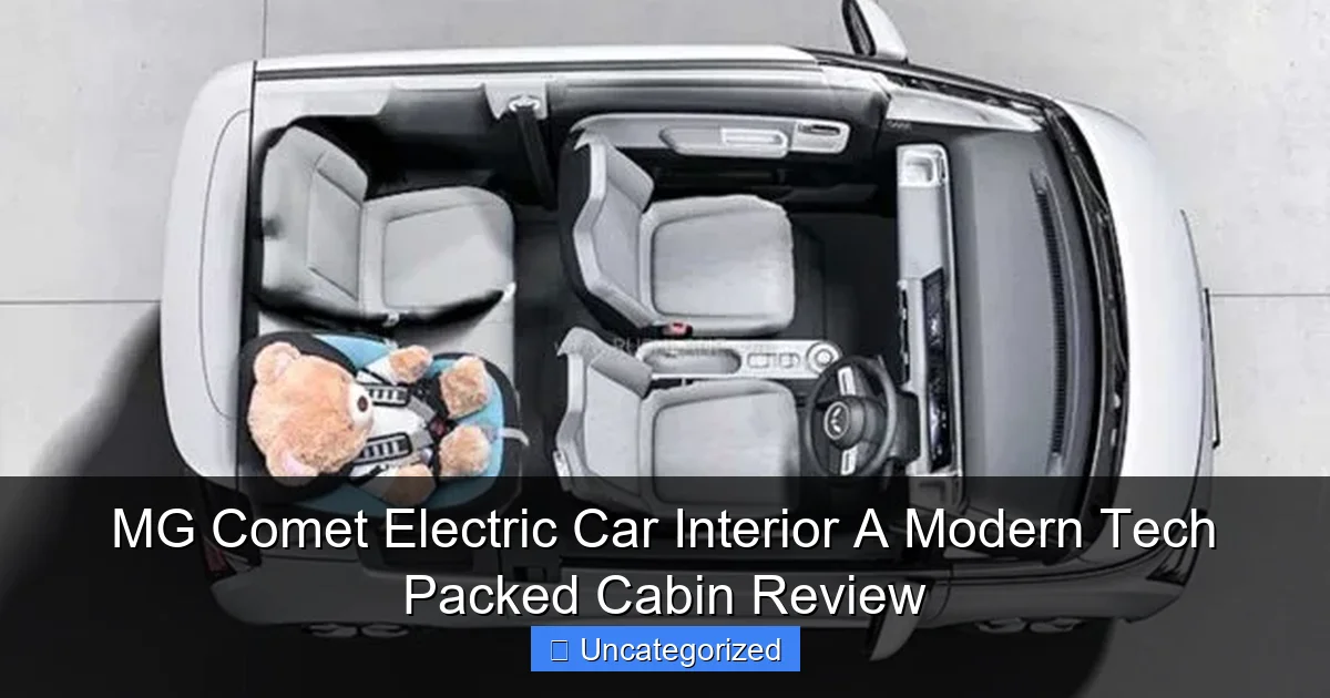 MG Comet Electric Car Interior A Modern Tech Packed Cabin Review
