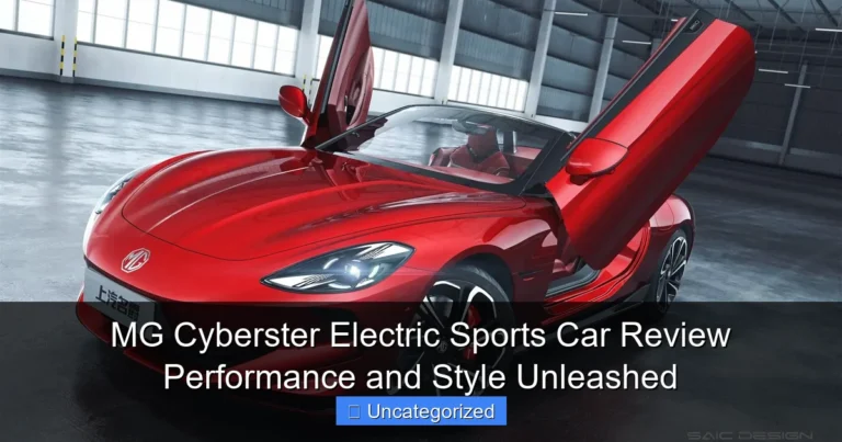 MG Cyberster Electric Sports Car Review Performance and Style Unleashed