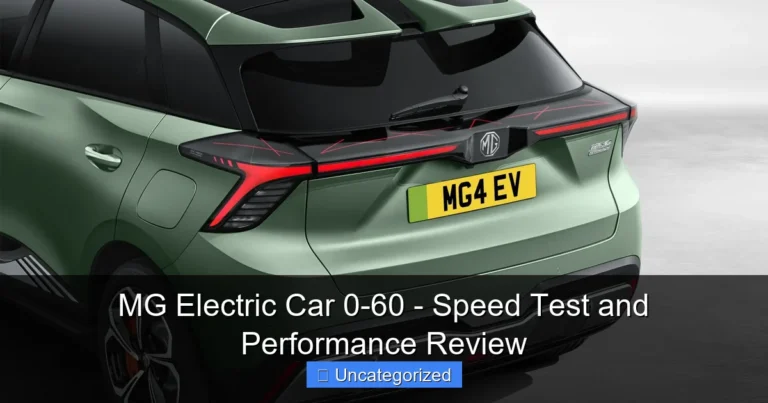 MG Electric Car 0-60 - Speed Test and Performance Review