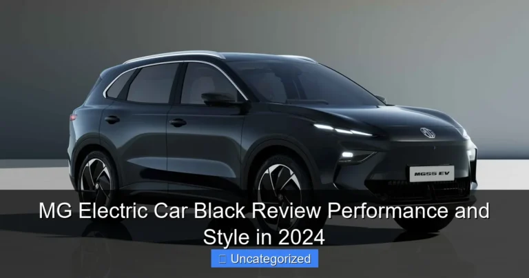 MG Electric Car Black Review Performance and Style in 2024