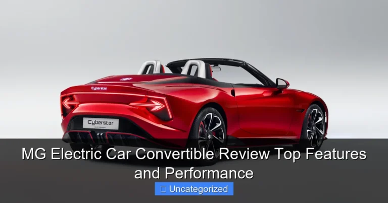 MG Electric Car Convertible Review Top Features and Performance