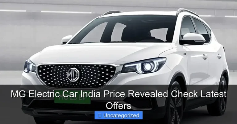 MG Electric Car India Price Revealed Check Latest Offers
