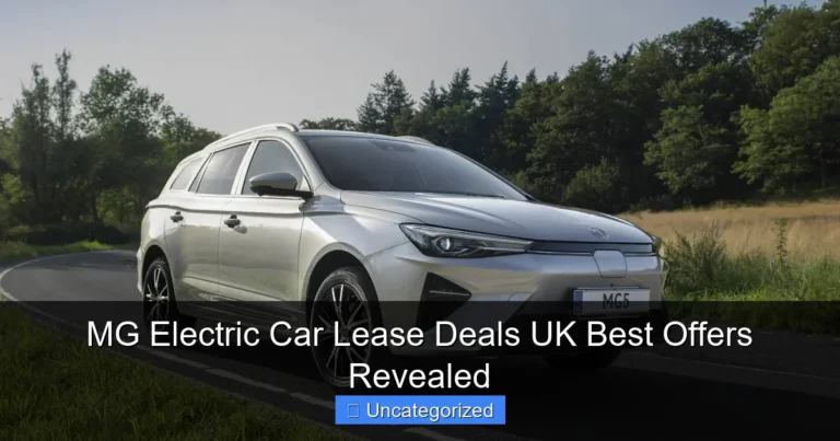 MG Electric Car Lease Deals UK Best Offers Revealed