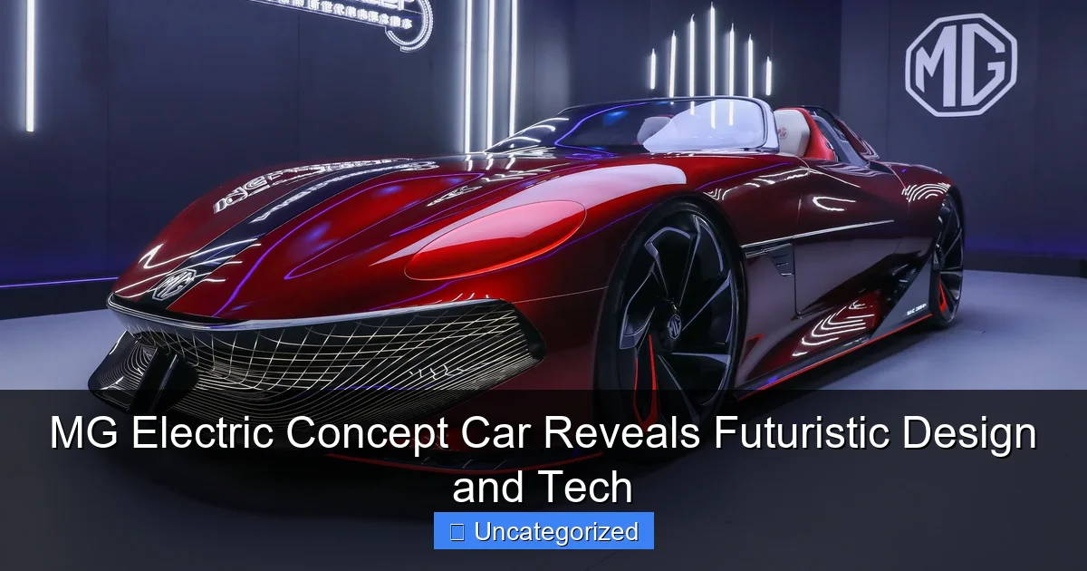 MG Electric Concept Car Reveals Futuristic Design and Tech