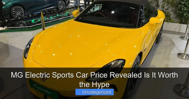 MG Electric Sports Car Price Revealed Is It Worth the Hype