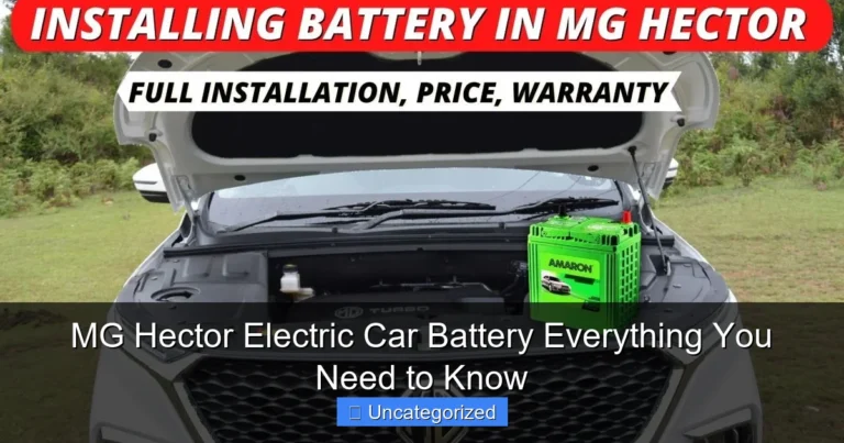 MG Hector Electric Car Battery Everything You Need to Know