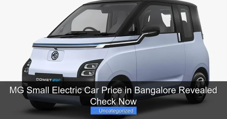 MG Small Electric Car Price in Bangalore Revealed Check Now