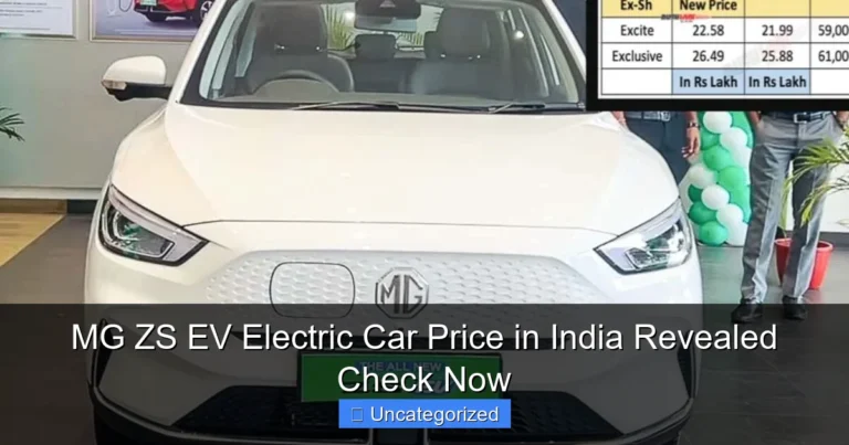 MG ZS EV Electric Car Price in India Revealed Check Now