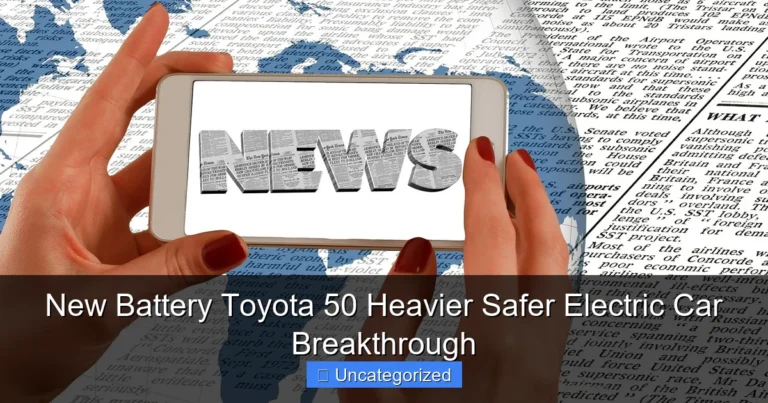 New Battery Toyota 50 Heavier Safer Electric Car Breakthrough