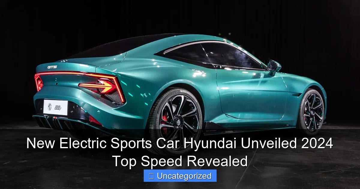 New Electric Sports Car Hyundai Unveiled 2024 Top Speed Revealed