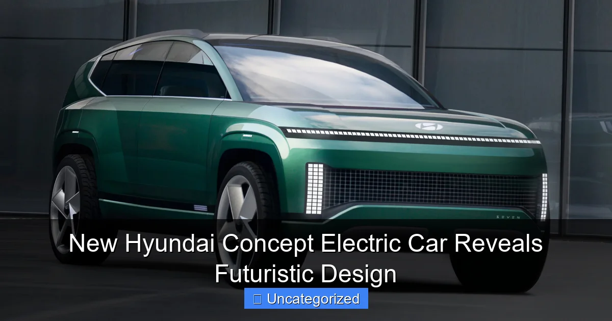 New Hyundai Concept Electric Car Reveals Futuristic Design