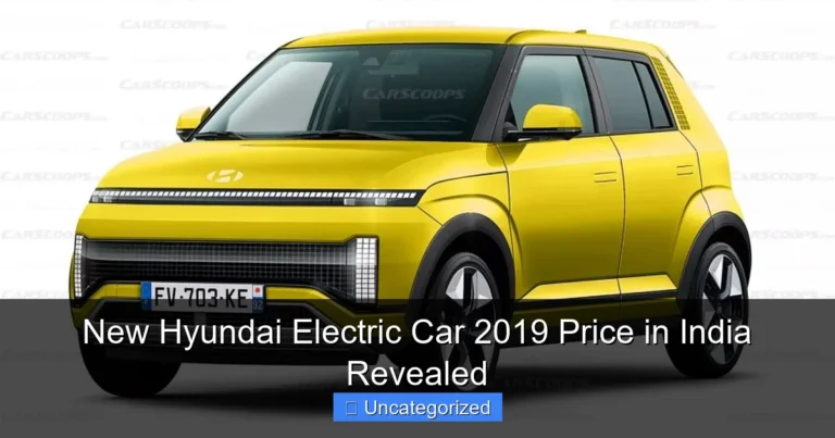 New Hyundai Electric Car 2019 Price in India Revealed