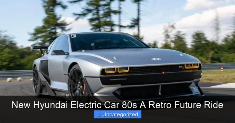 New Hyundai Electric Car 80s A Retro Future Ride