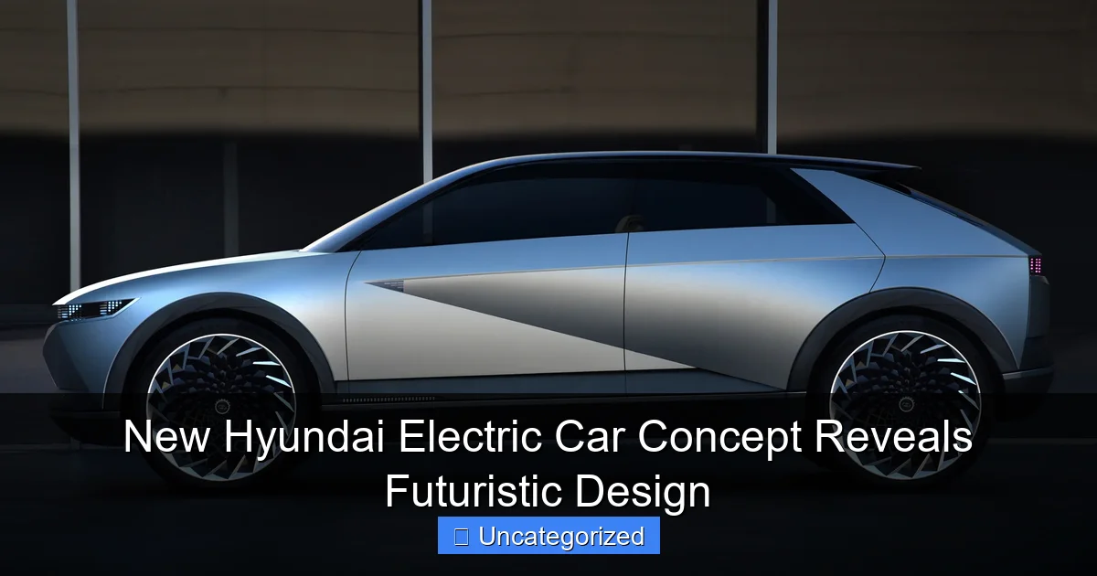 New Hyundai Electric Car Concept Reveals Futuristic Design