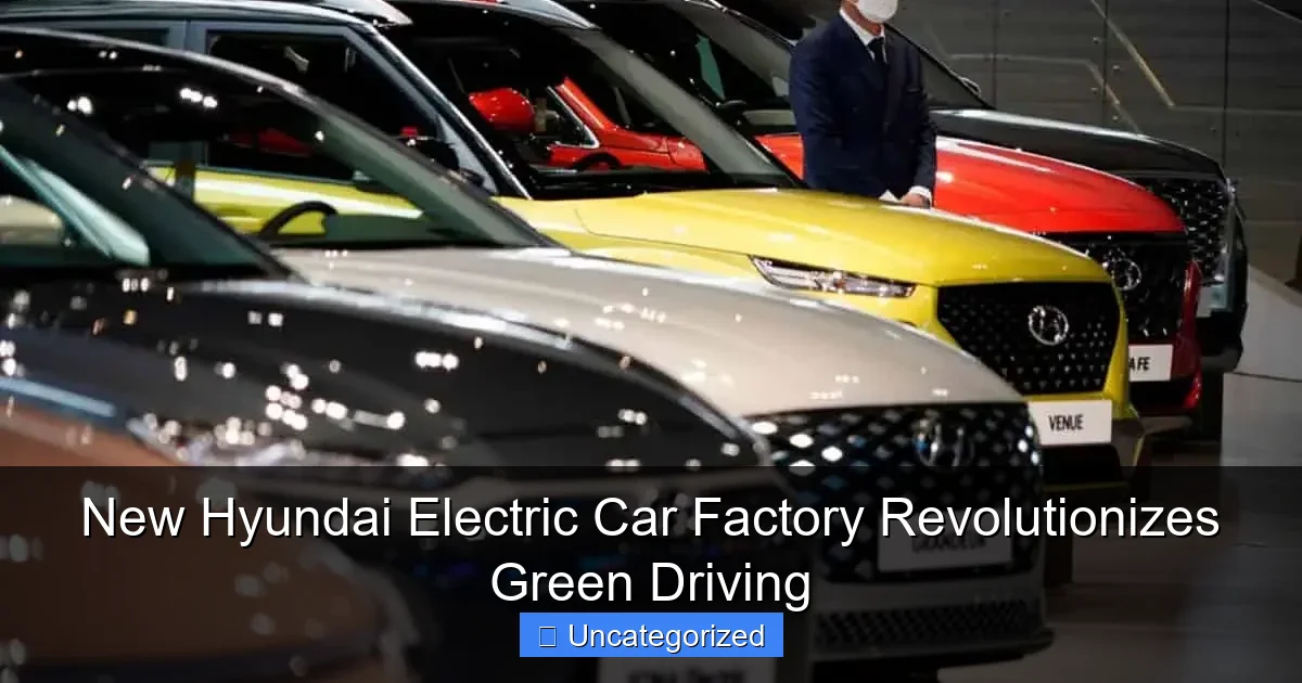 New Hyundai Electric Car Factory Revolutionizes Green Driving