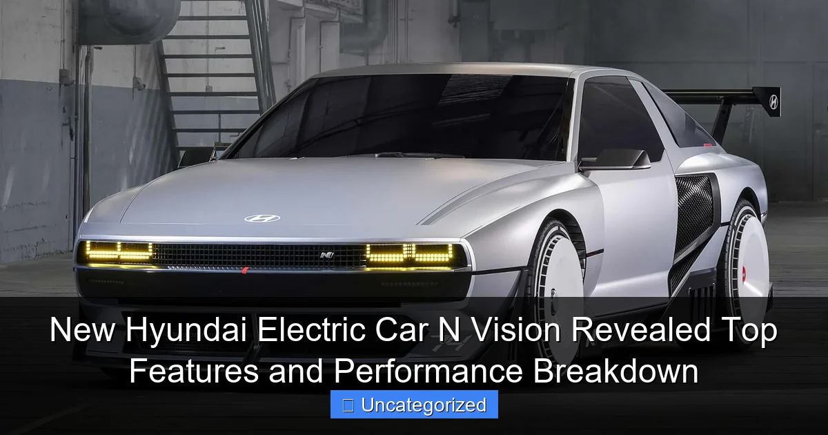 New Hyundai Electric Car N Vision Revealed Top Features and Performance Breakdown
