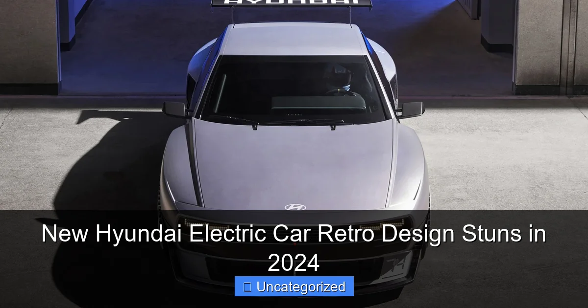 New Hyundai Electric Car Retro Design Stuns in 2024