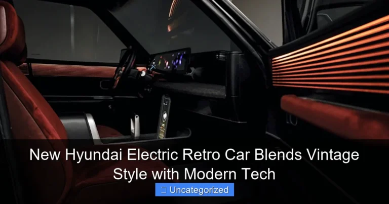 New Hyundai Electric Retro Car Blends Vintage Style with Modern Tech