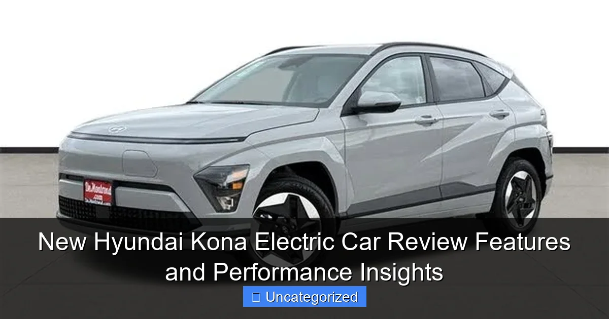 New Hyundai Kona Electric Car Review Features and Performance Insights