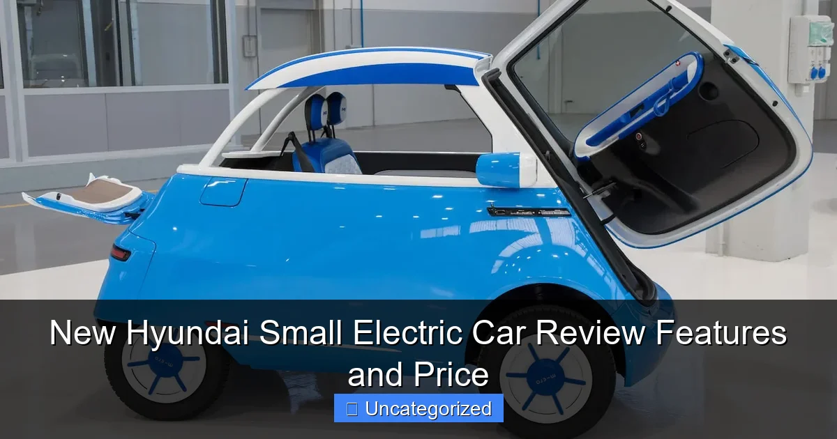New Hyundai Small Electric Car Review Features and Price