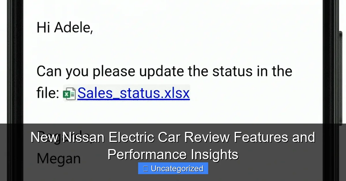 New Nissan Electric Car Review Features and Performance Insights