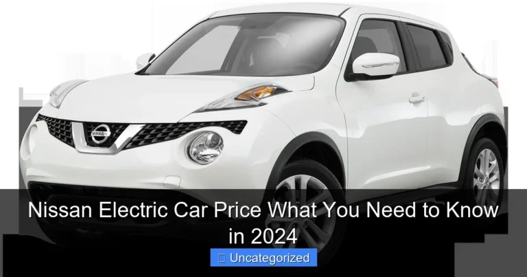 Nissan Electric Car Price What You Need to Know in 2024