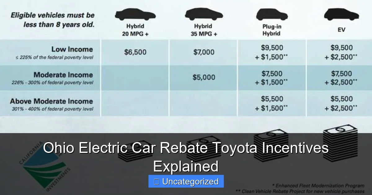 Ohio Electric Car Rebate Toyota Incentives Explained