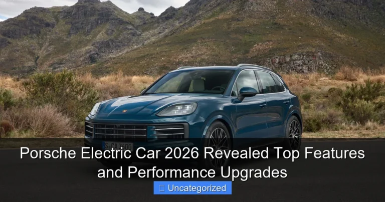 Porsche Electric Car 2026 Revealed Top Features and Performance Upgrades