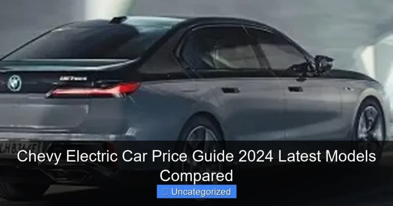 Chevy Electric Car Price Guide 2024 Latest Models Compared