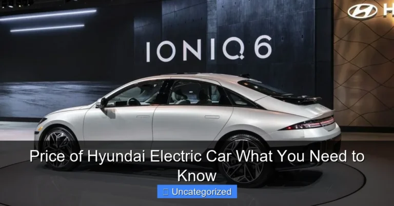 Price of Hyundai Electric Car What You Need to Know