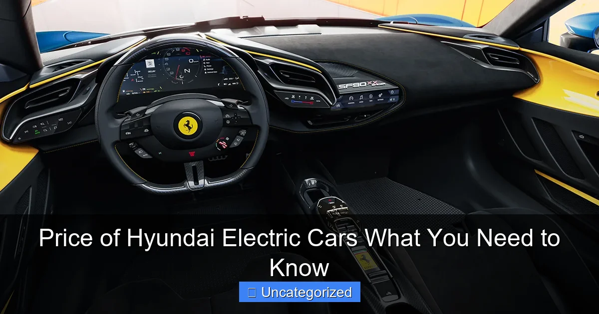Price of Hyundai Electric Cars What You Need to Know