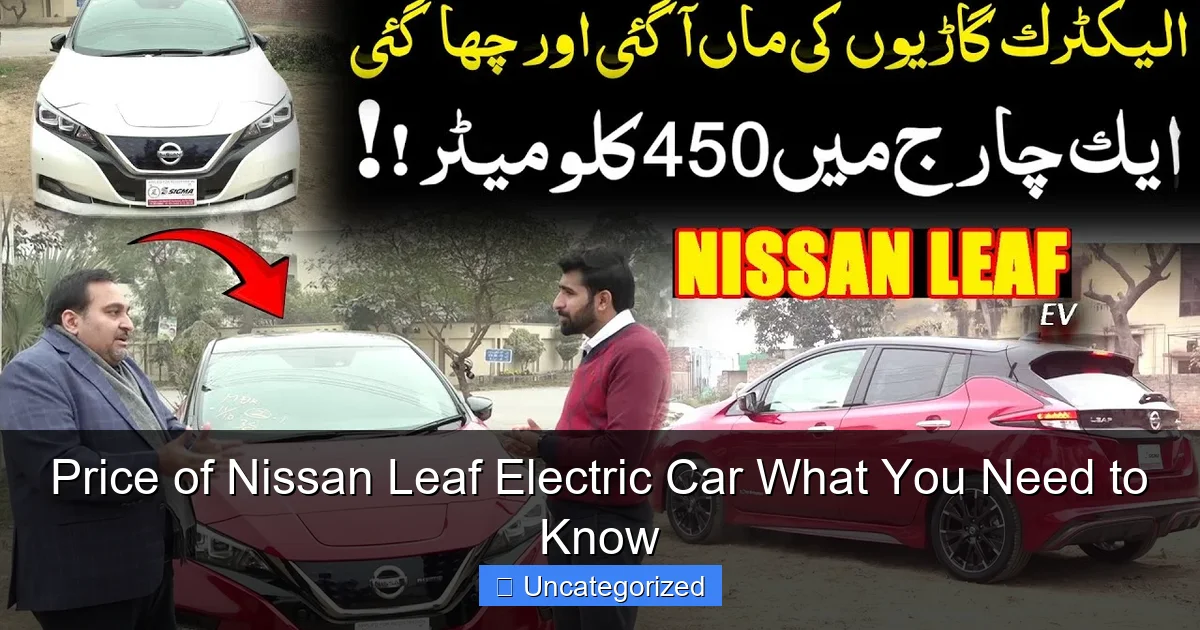 Price of Nissan Leaf Electric Car What You Need to Know