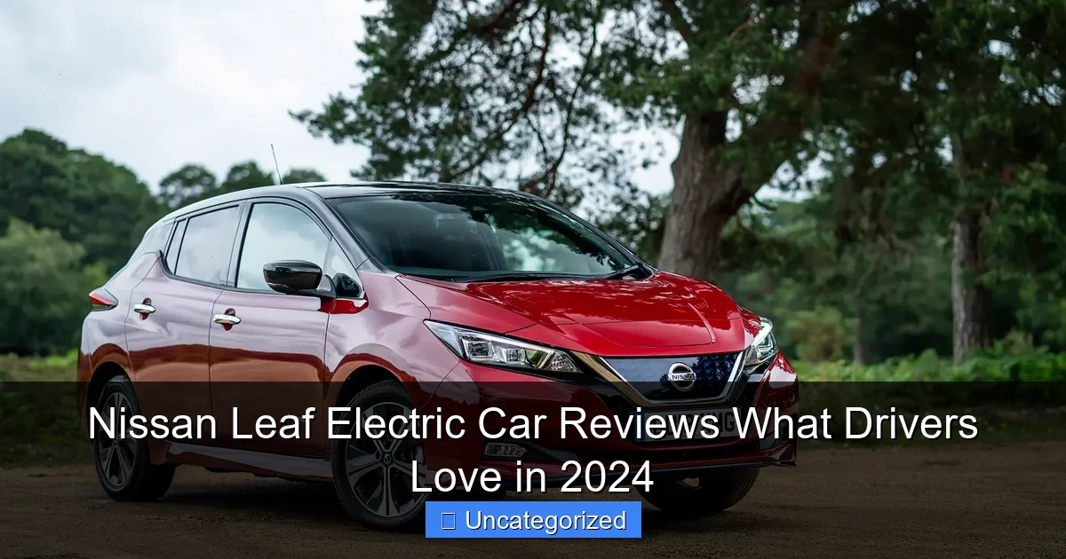 Nissan Leaf Electric Car Reviews What Drivers Love in 2024