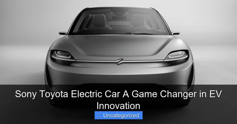 Sony Toyota Electric Car A Game Changer in EV Innovation
