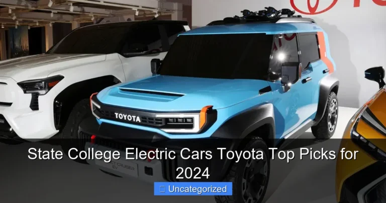 State College Electric Cars Toyota Top Picks for 2024
