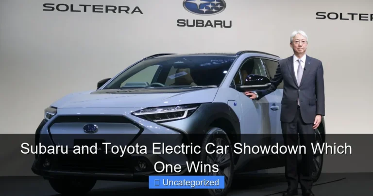 Subaru and Toyota Electric Car Showdown Which One Wins