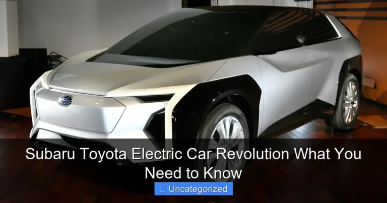 Subaru Toyota Electric Car Revolution What You Need to Know