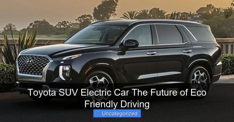 Toyota SUV Electric Car The Future of Eco Friendly Driving