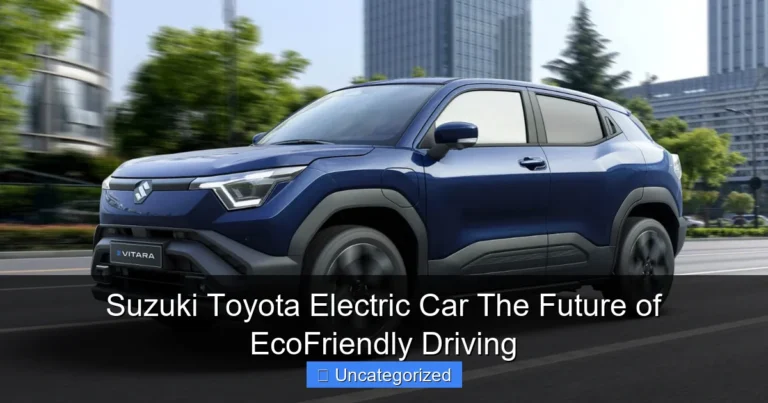Suzuki Toyota Electric Car The Future of EcoFriendly Driving