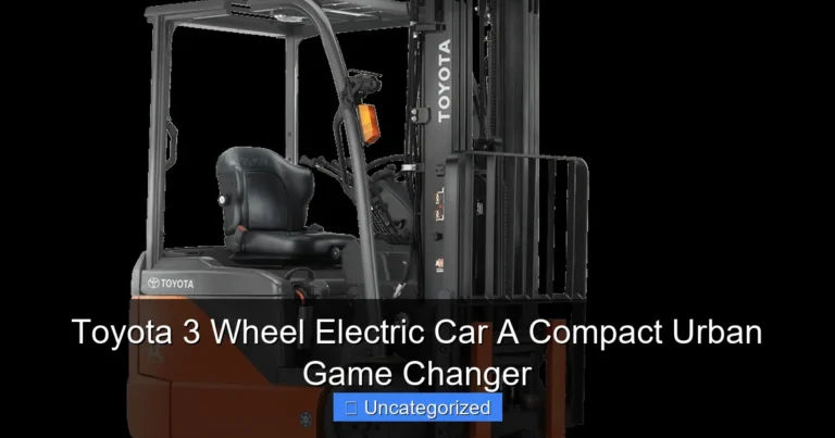 Toyota 3 Wheel Electric Car A Compact Urban Game Changer