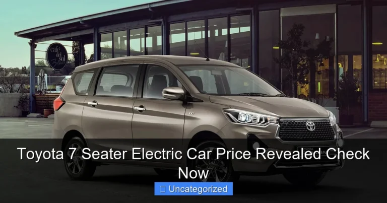 Toyota 7 Seater Electric Car Price Revealed Check Now