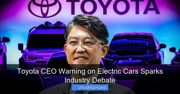 Toyota CEO Warning on Electric Cars Sparks Industry Debate